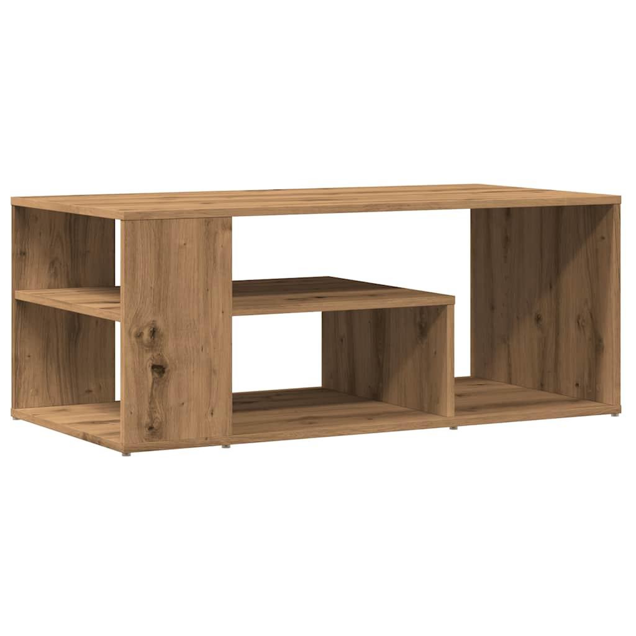 Voir la diapositive 2 : VIDAXL Table d'appoint chene artisanal 100x50x40 cm bois d'ingenierie