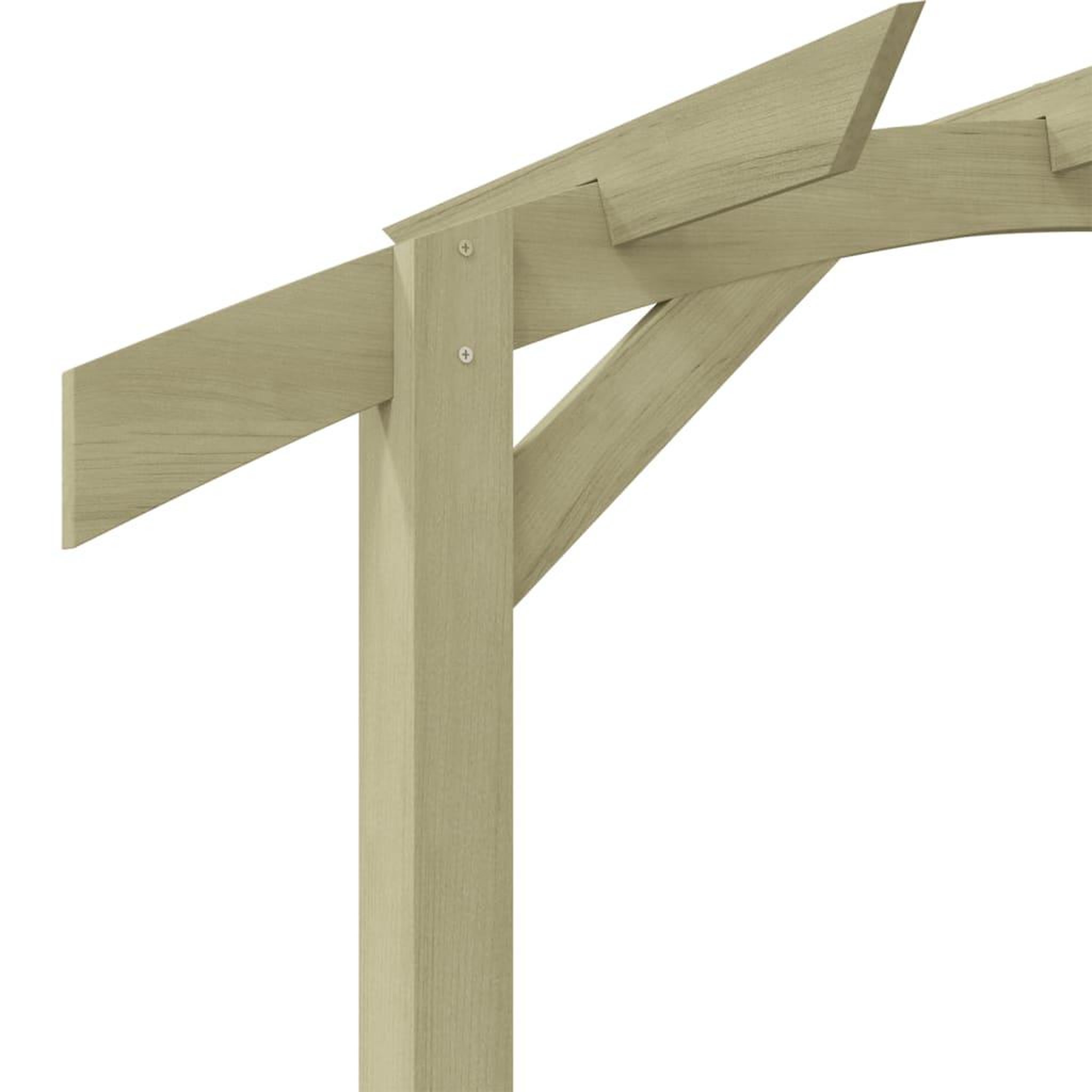Voir la diapositive 4 : VIDAXL Pergola de jardin 180x210x40 cm bois de pin impregne