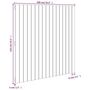 Voir la diapositive 6 : VIDAXL Tete de lit murale Gris 108x3x110 cm Bois massif de pin