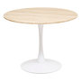 Voir la diapositive 1 : ATMOSPHERA Table à Manger Effet Travertin  Elias  102cm Naturel