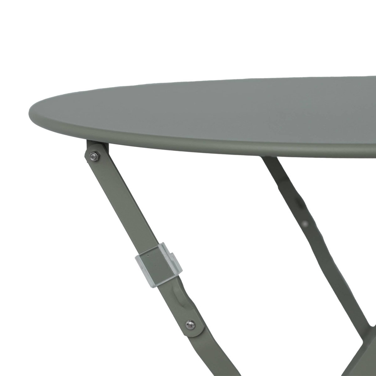 SWEEEK Table de jardin bistrot pliable - Emilia ronde - Table ronde Ø60cm en acier thermolaqué