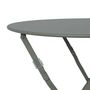 Voir la diapositive 6 : SWEEEK Table de jardin bistrot pliable - Emilia ronde - Table ronde Ø60cm en acier thermolaqué