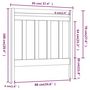 Voir la diapositive 6 : VIDAXL Tete de lit Blanc 95x4x100 cm Bois massif de pin