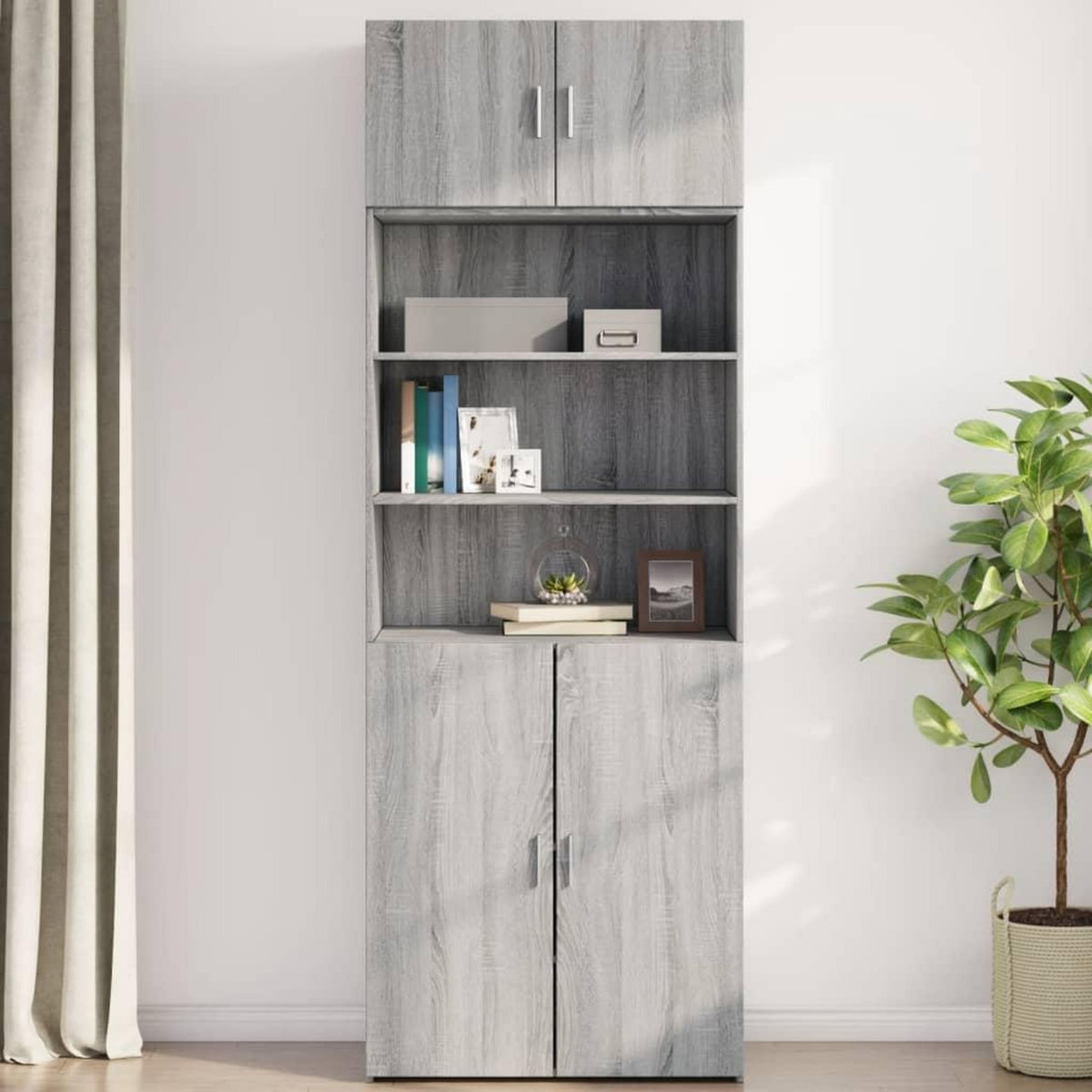 VIDAXL Armoire murale sonoma gris 80x42,5x40 cm bois d'ingenierie