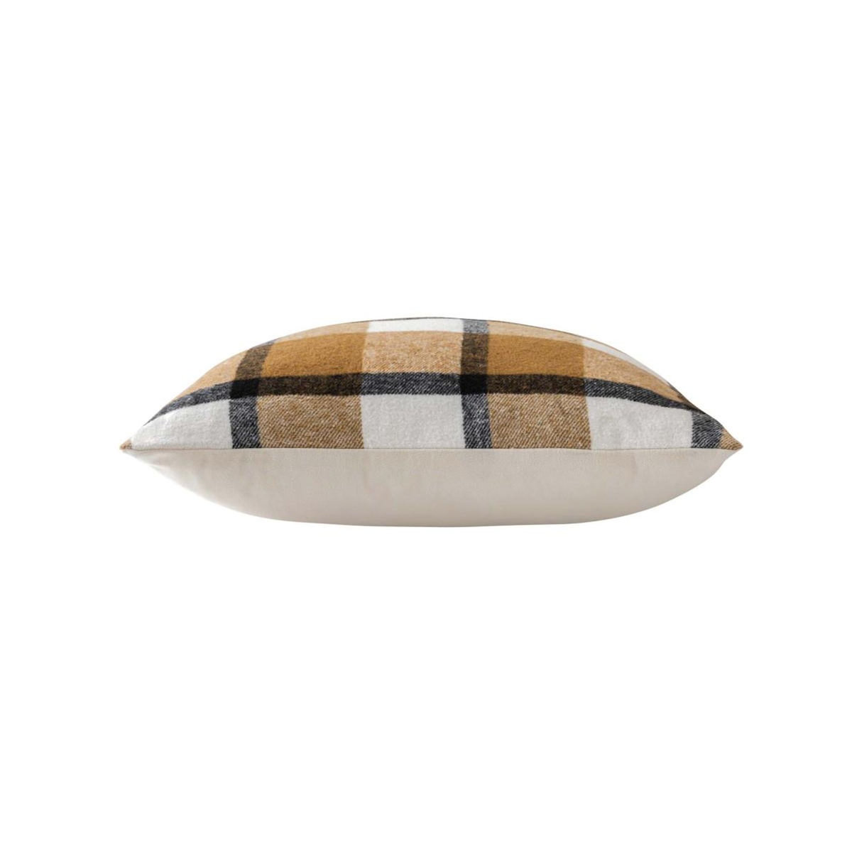Paris Prix Coussin Tartan en Velours  Ecossais  45x45cm Camel