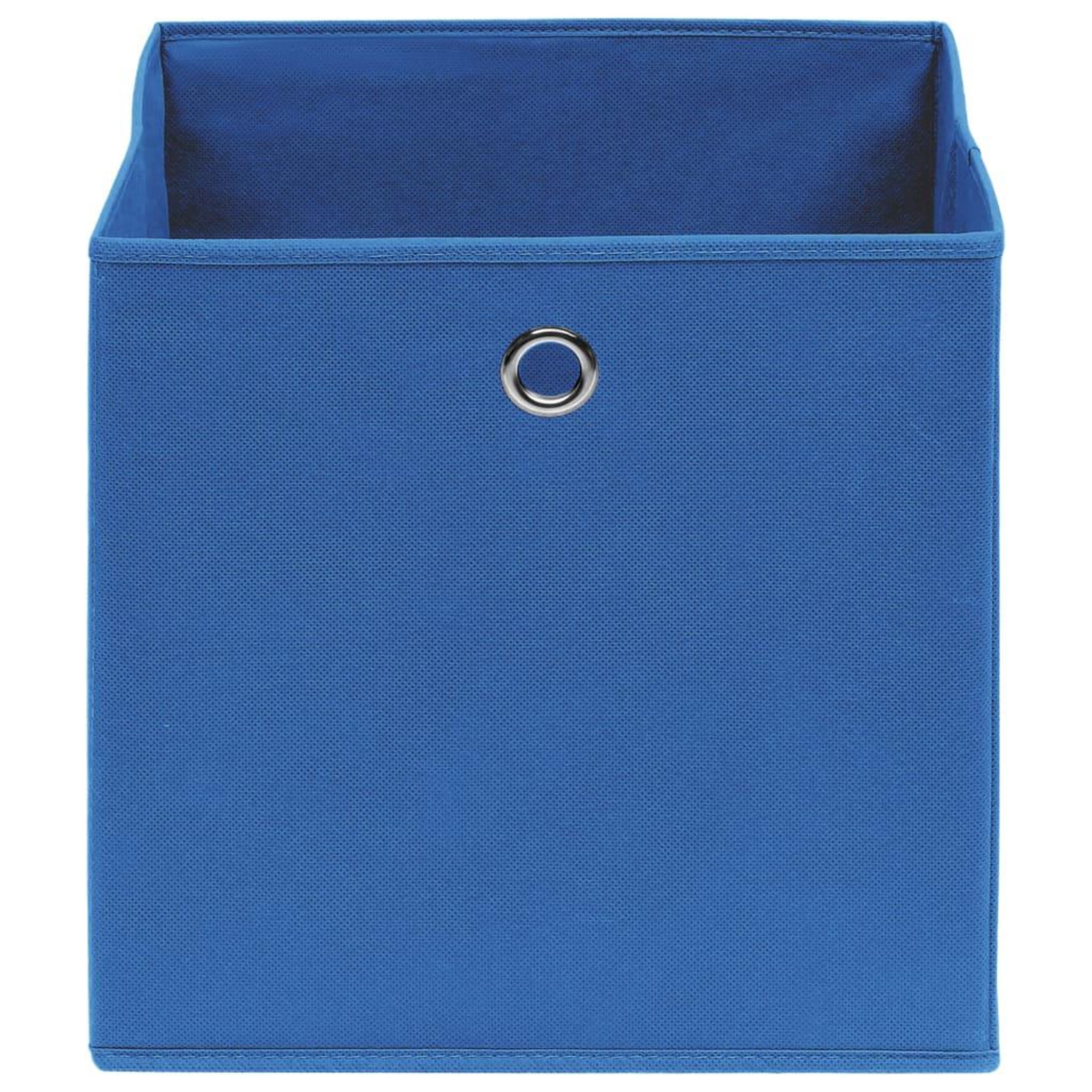 Voir la diapositive 3 : VIDAXL Boîtes de rangement 4 pcs Bleu 32x32x32 cm Tissu