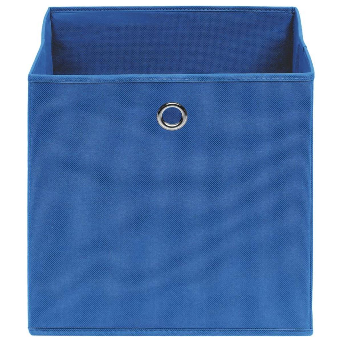 VIDAXL Boîtes de rangement 4 pcs Bleu 32x32x32 cm Tissu