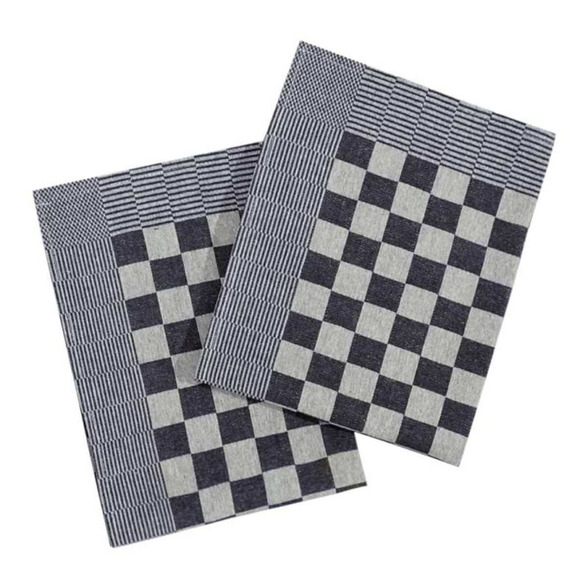 VIDAXL Serviettes de cuisine 10 pcs bleu et blanc 50x70 cm coton