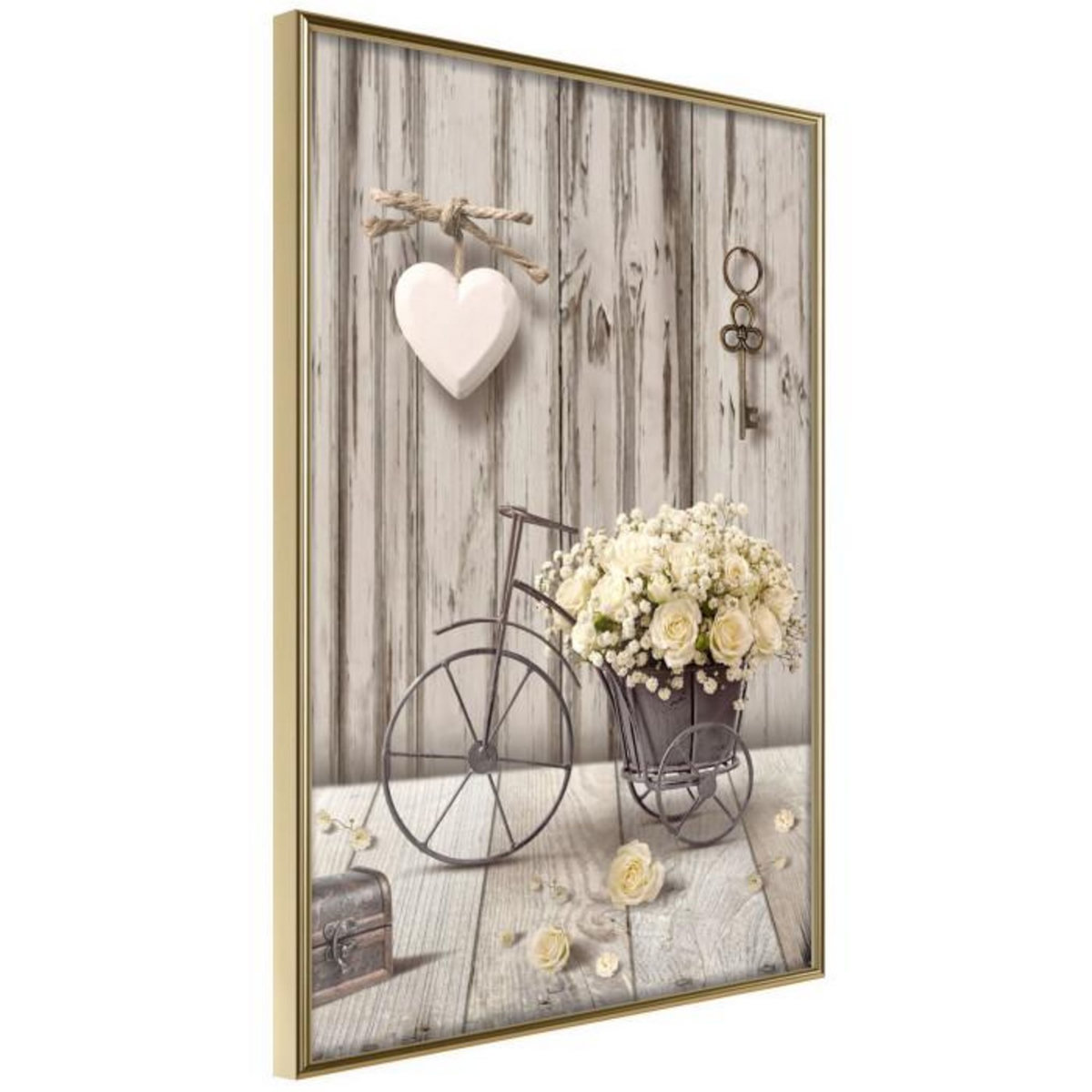 Paris Prix Affiche Murale Encadrée  Retro Style