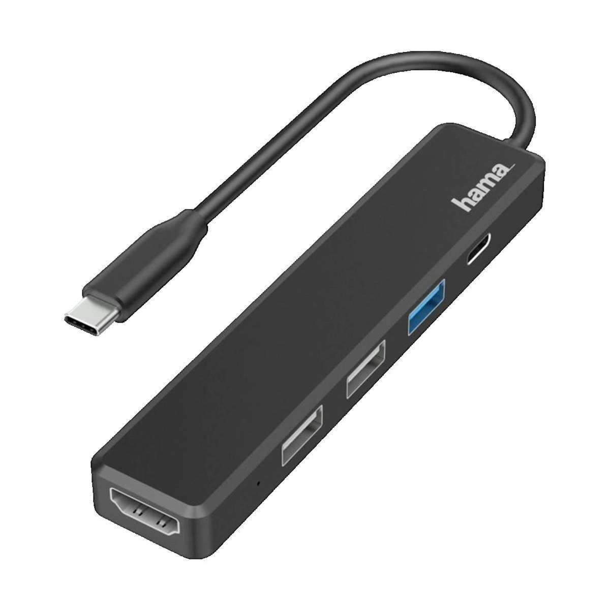 H3C Station d'accueil USB-C Hama 00200117 avec 5 ports, USB Power Delivery et HDMI