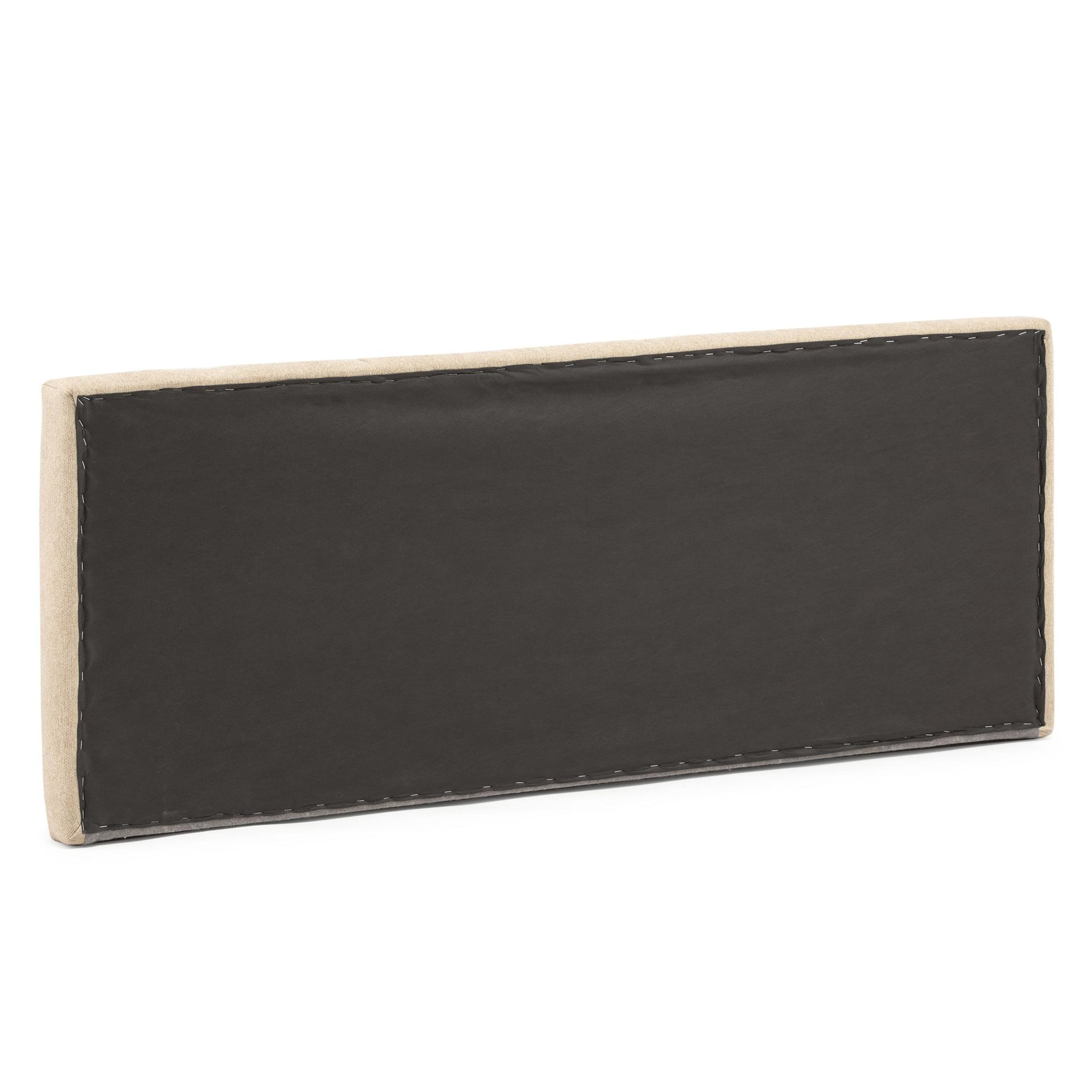 Voir la diapositive 3 : MARCKONFORT Tête de lit tapissée Creta 140x60 cm Couleur Beige, 8 cm d'épaisseur