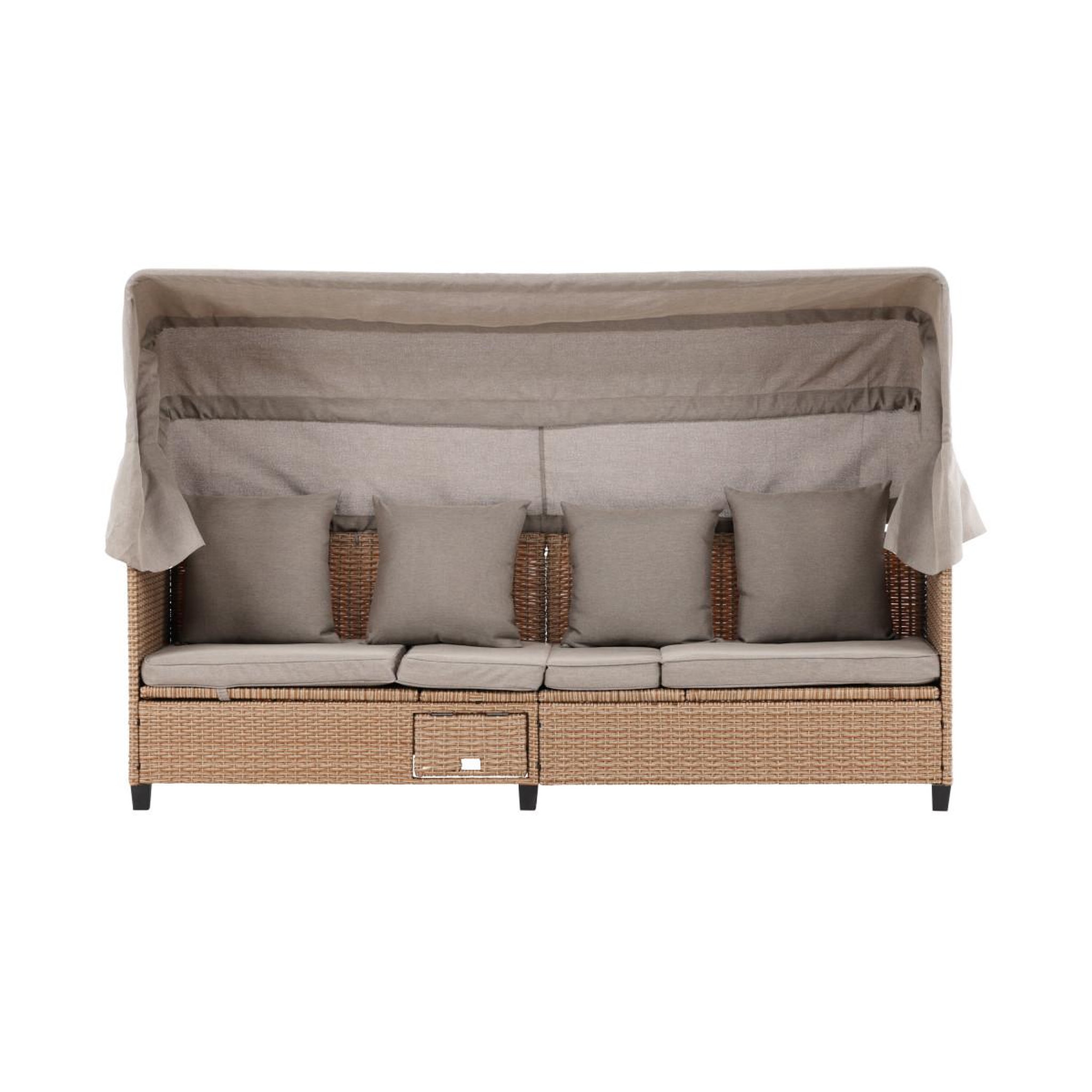 Voir la diapositive 6 : Paris Prix Canapé de jardin avec toit  nopy  200cm beige
