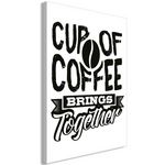 Paris Prix Tableau Imprimé  Cup of Coffee Brings Together. Coloris disponibles : Multicolore