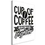 Paris Prix Tableau Imprimé  Cup of Coffee Brings Together. Coloris disponibles : Multicolore
