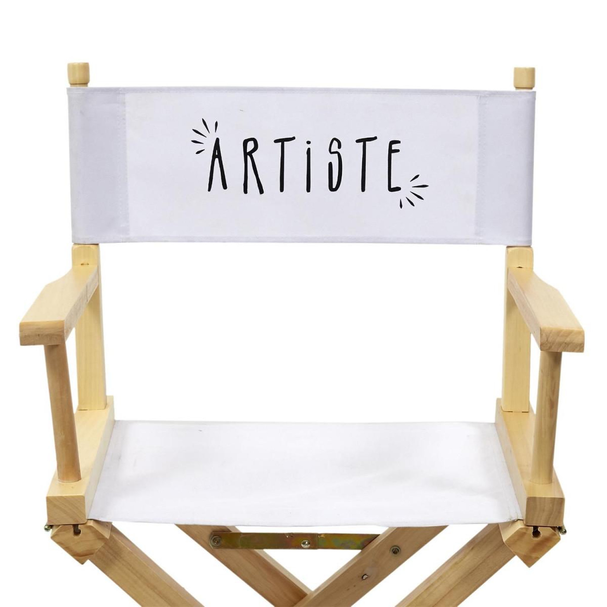 Voir la diapositive 6 : The Home Deco Factory Chaise de bureau  artiste  83cm blanc & naturel