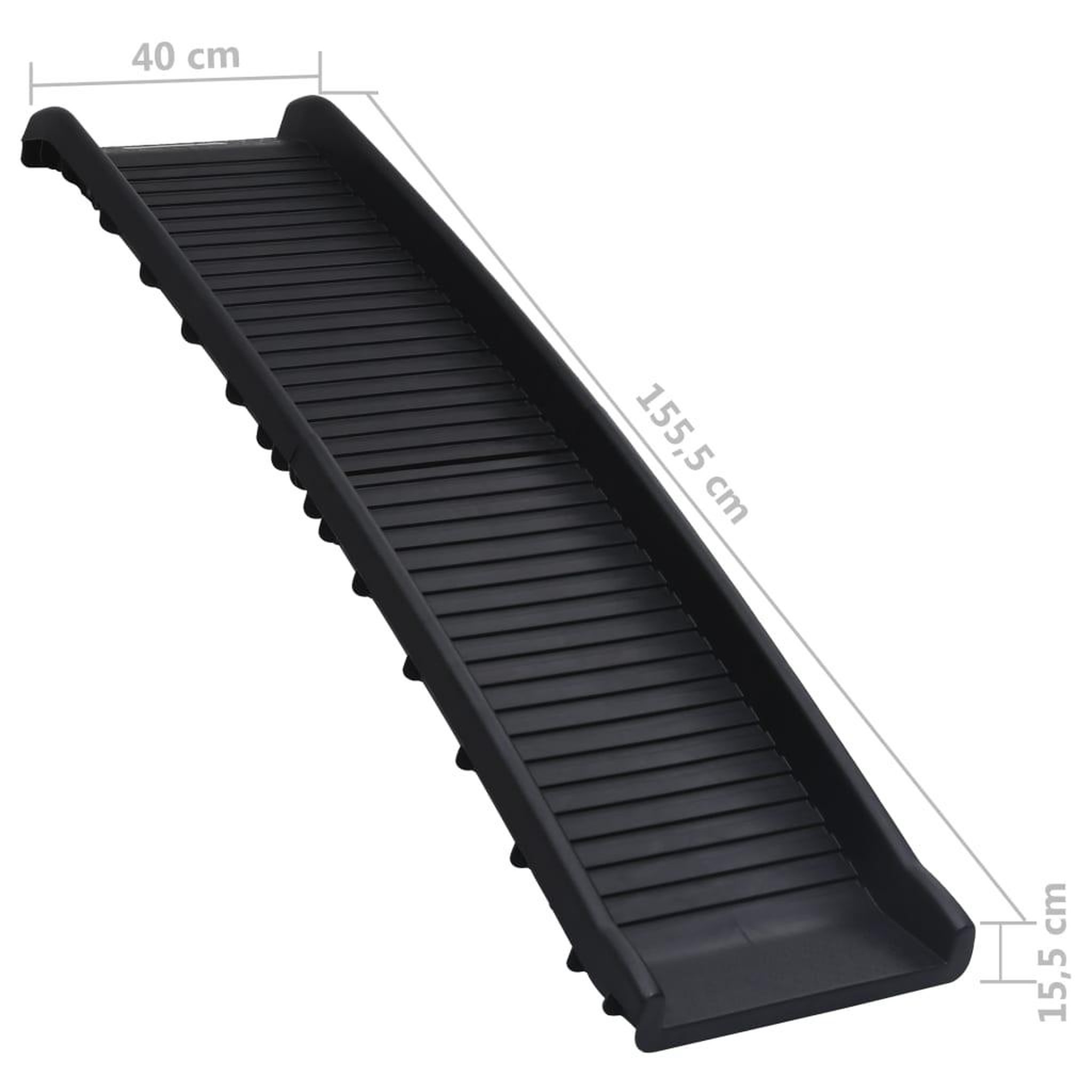 Voir la diapositive 6 : VIDAXL Rampe de voiture pliable pour chiens noir 155,5x40x15,5 cm