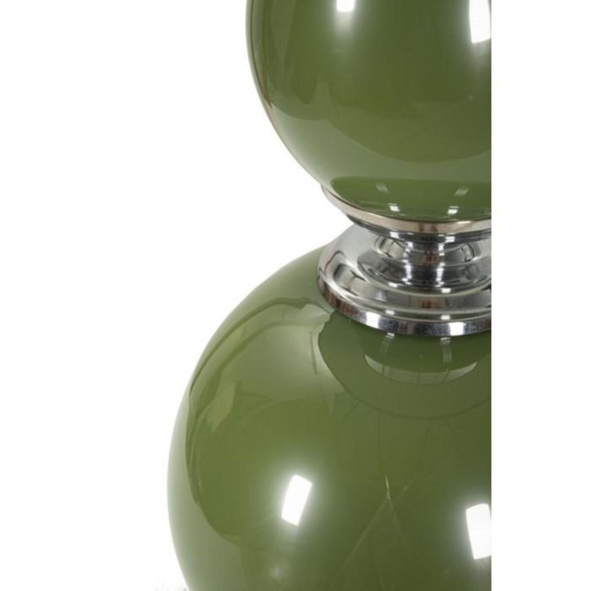 Paris Prix Lampe à Poser en Verre  Eva Two  65cm Vert & Noir