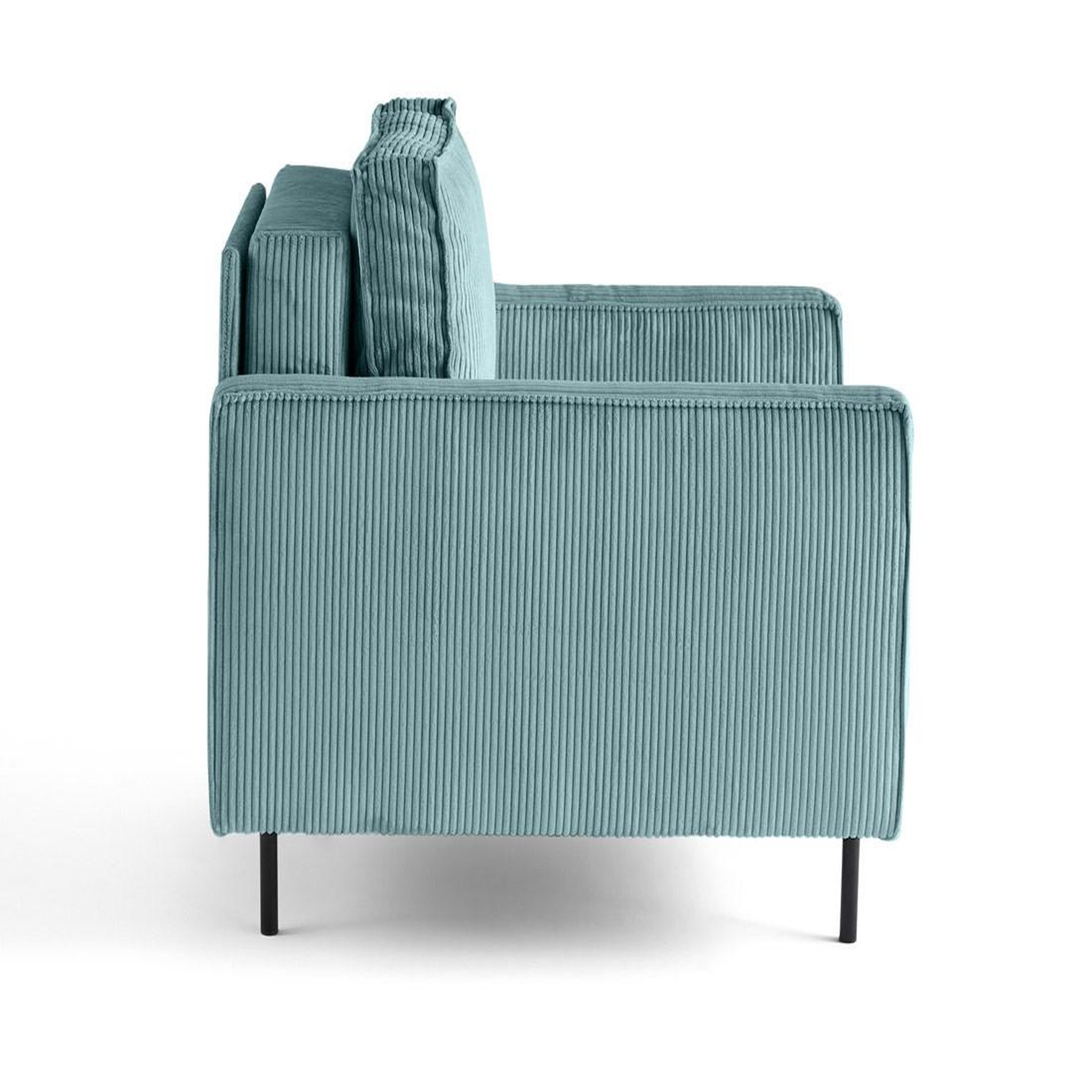 Voir la diapositive 3 : LISA DESIGN Charlie - fauteuil - pieds hauts - en velours côtelé