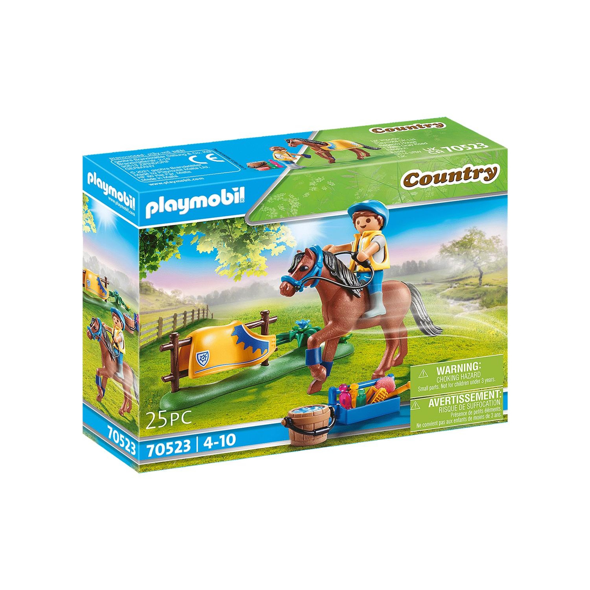 Voir la diapositive 3 : PLAYMOBIL Country Cavalier avec poney brun