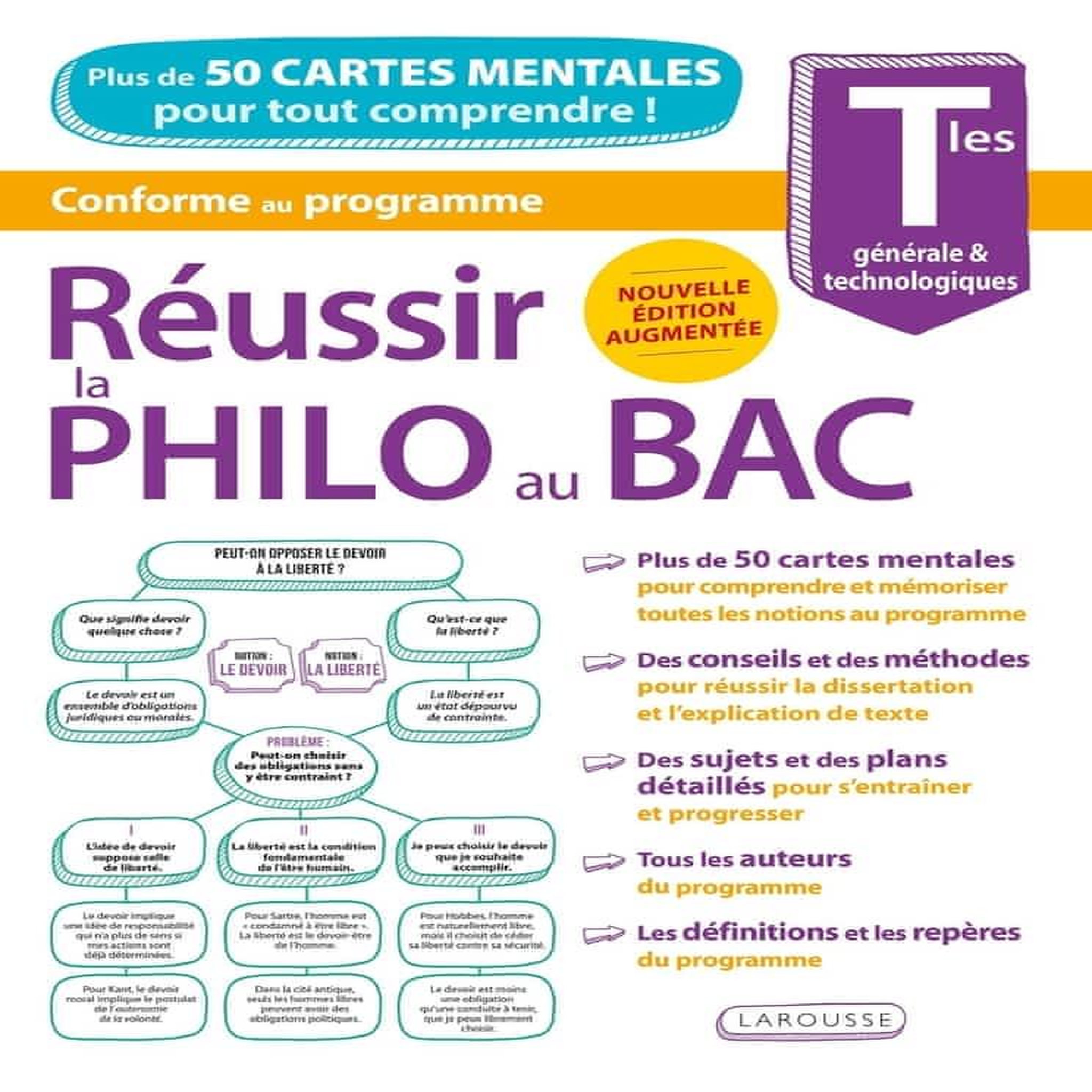 REUSSIR LA PHILO AU BAC TLE GENERALE & TECHNOLOGIQUES. EDITION REVUE ET AUGMENTEE, Guezengar Arthur