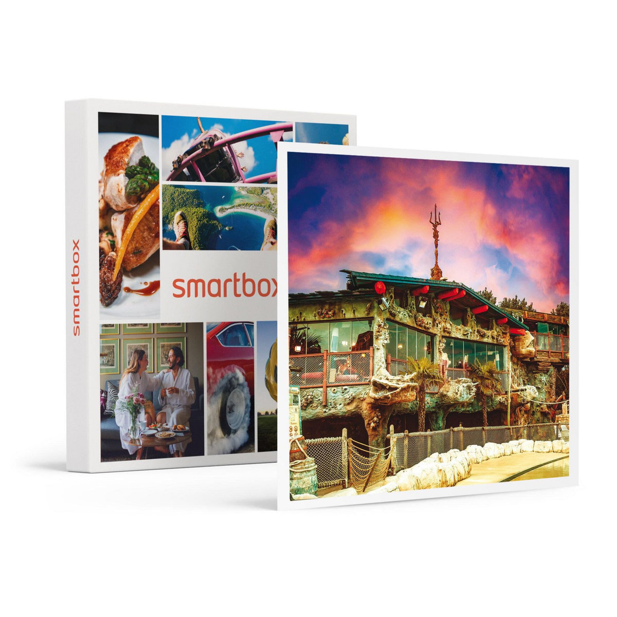 Smartbox Journée en famille : 4 entrées pour le parc aquatique Pirates World au Cap d'Agde - Coffret Cadeau Sport & Aventure