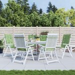 VIDAXL Coussins de chaise a dossier haut lot de 6 modele de feuille