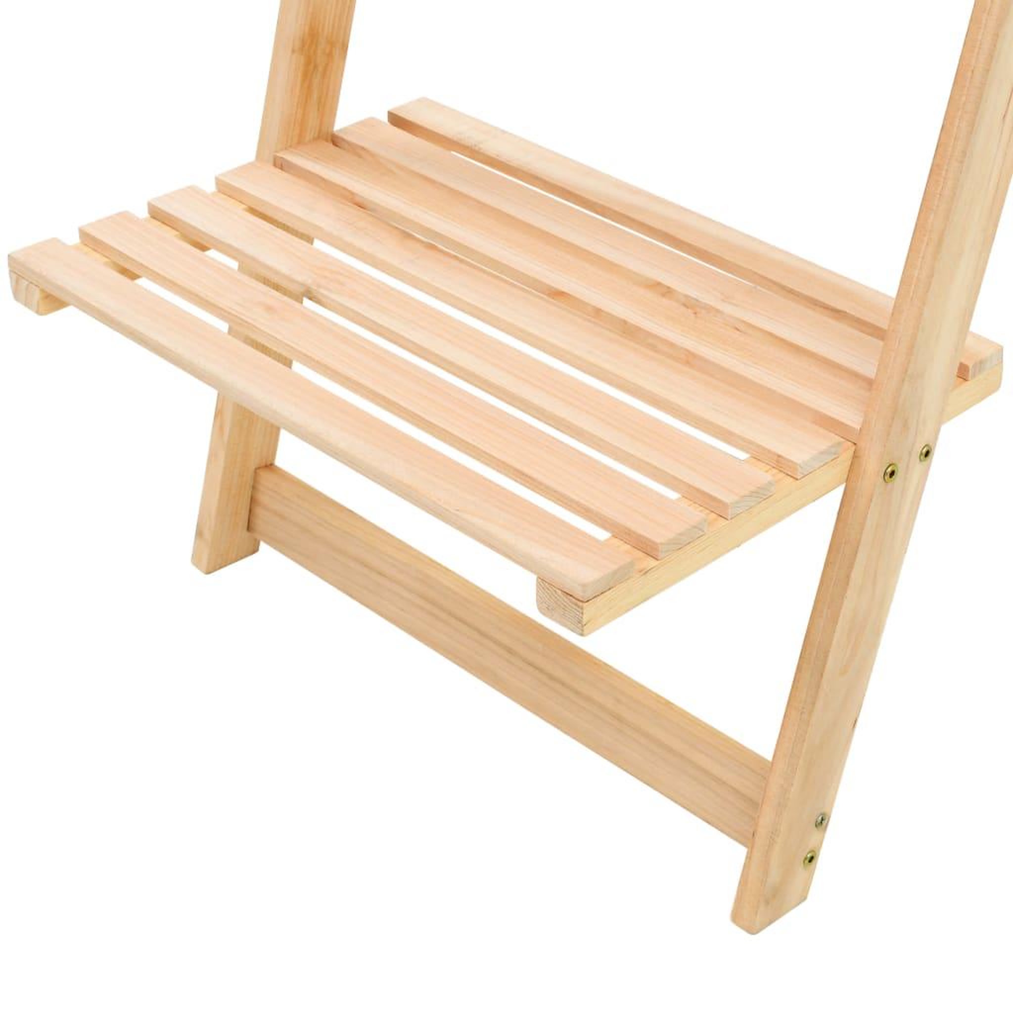 Voir la diapositive 4 : VIDAXL Etagere murale echelle bois de cedre 41,5 x 30 x 176 cm