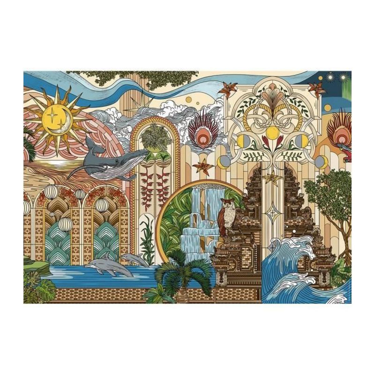 RAVENSBURGER Puzzle 1500 pieces Le jardin des reves, des 14 ans, Puzzle de qualité supérieure, Collection Artiste, 12001612, Nathan