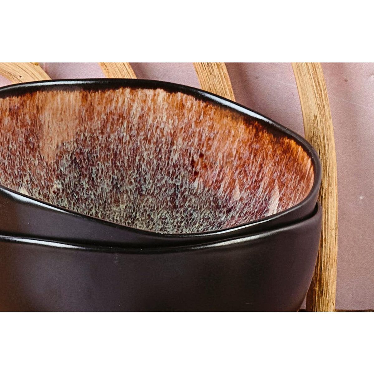 BJORN Bol IRIS Ø12cm - 6 pièces - Marron sauvage