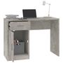 Voir la diapositive 4 : VIDAXL Bureau avec tiroir et armoire Gris beton 100x40x73 cm