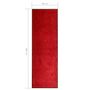 Voir la diapositive 6 : VIDAXL Paillasson lavable Rouge 60x180 cm