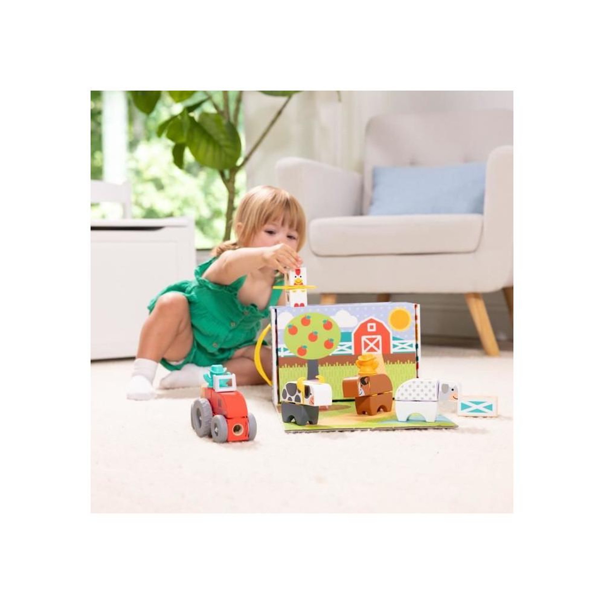 Voir la diapositive 3 : MELISSA & DOUG La ferme - 56 pieces - Blockables - Mélissa & Doug