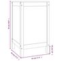 Voir la diapositive 6 : VIDAXL Boîte a linge 44x44x76 cm Bois massif de pin