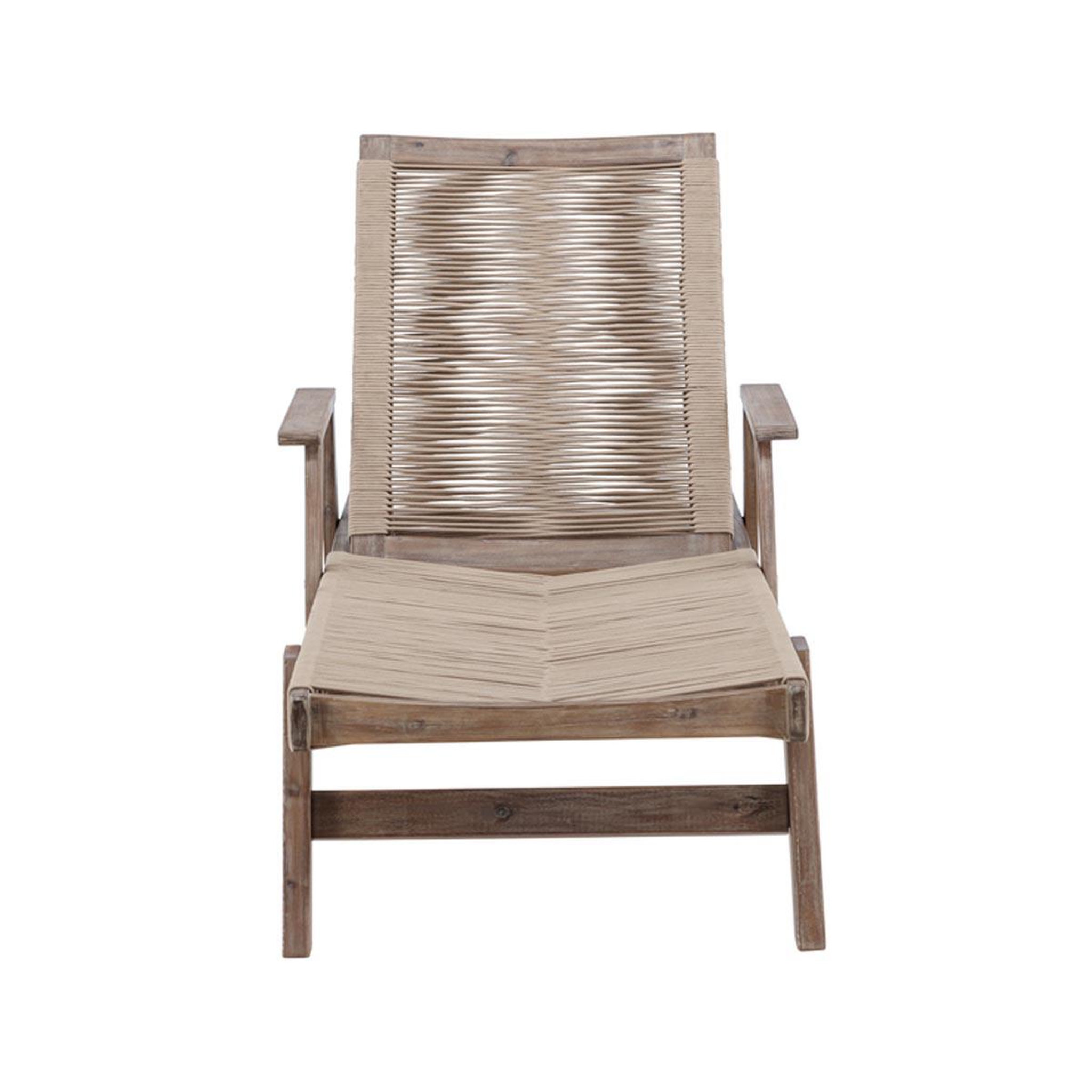 Voir la diapositive 2 : Paris Prix Chaise longue en bois  little john  115cm marron