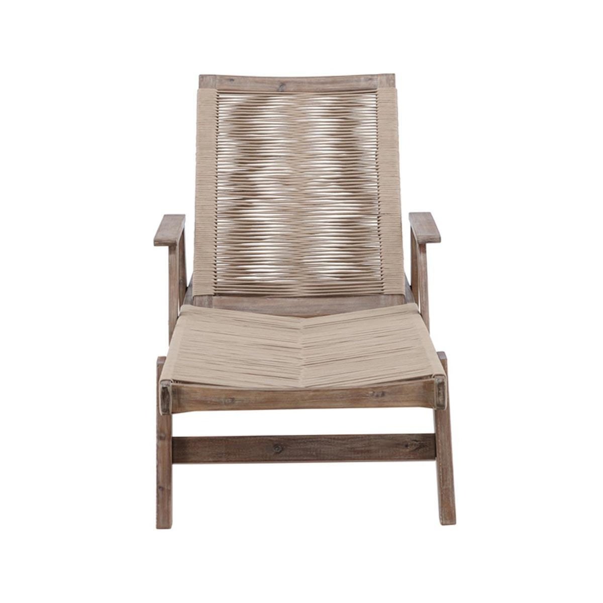 Paris Prix Chaise Longue en Bois  Little John  115cm Marron