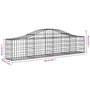 Voir la diapositive 6 : VIDAXL Paniers a gabions arques 11 pcs 200x30x40/60 cm Fer galvanise