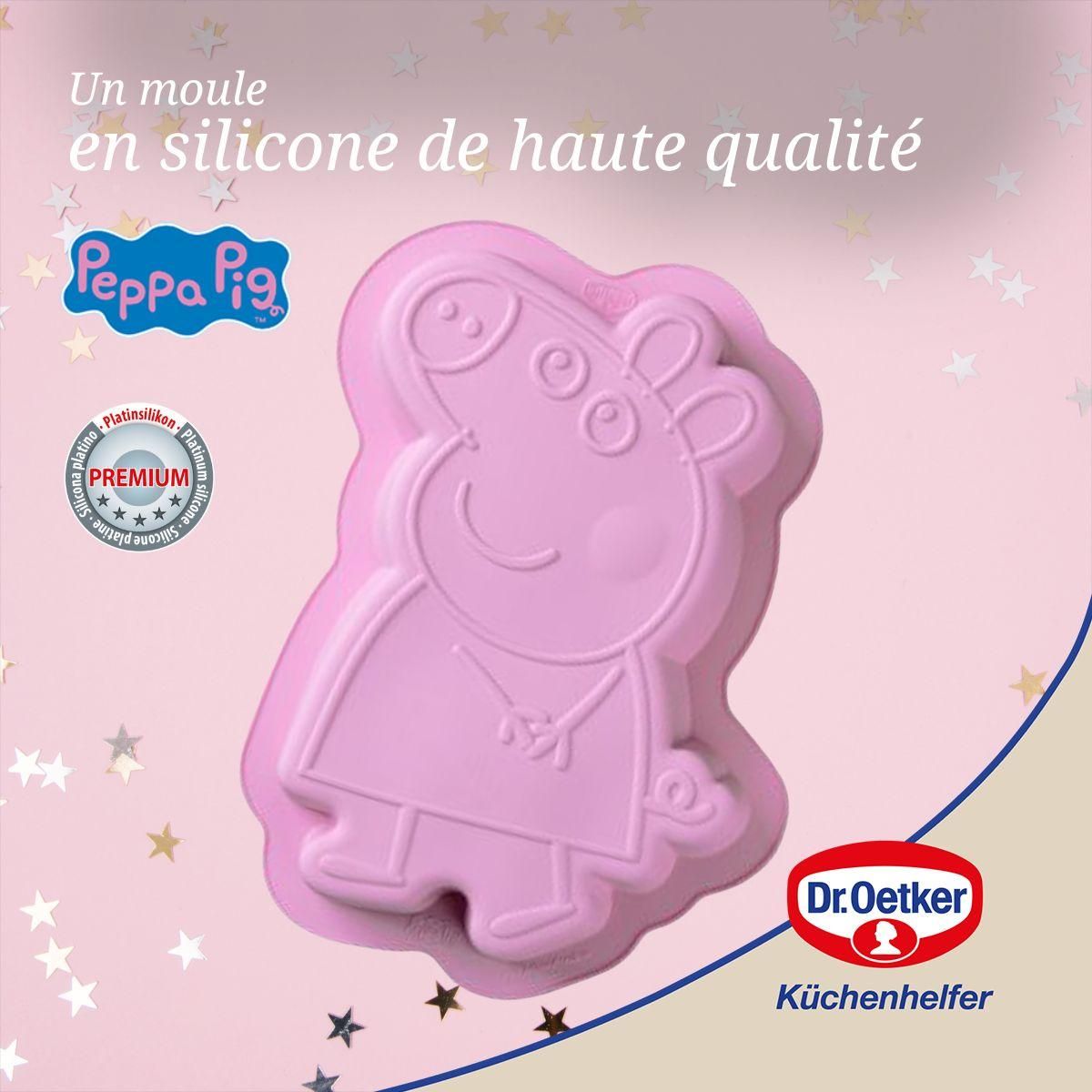 DR.OETKER Moule à gâteau silicone 27 x 20 cm Dr. Oetker Peppa Pig