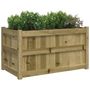 Voir la diapositive 4 : VIDAXL Jardiniere d'exterieur 90x50x50 cm bois de pin impregne