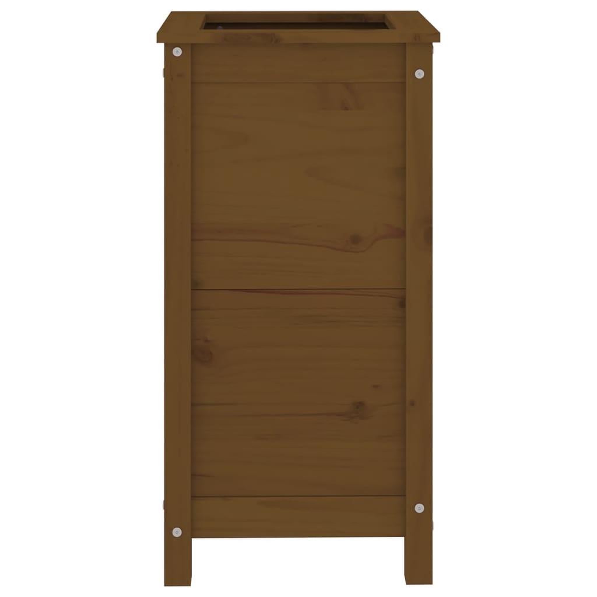 Voir la diapositive 4 : VIDAXL Jardiniere marron miel 40x40x78 cm bois massif de pin