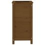 Voir la diapositive 4 : VIDAXL Jardiniere marron miel 40x40x78 cm bois massif de pin