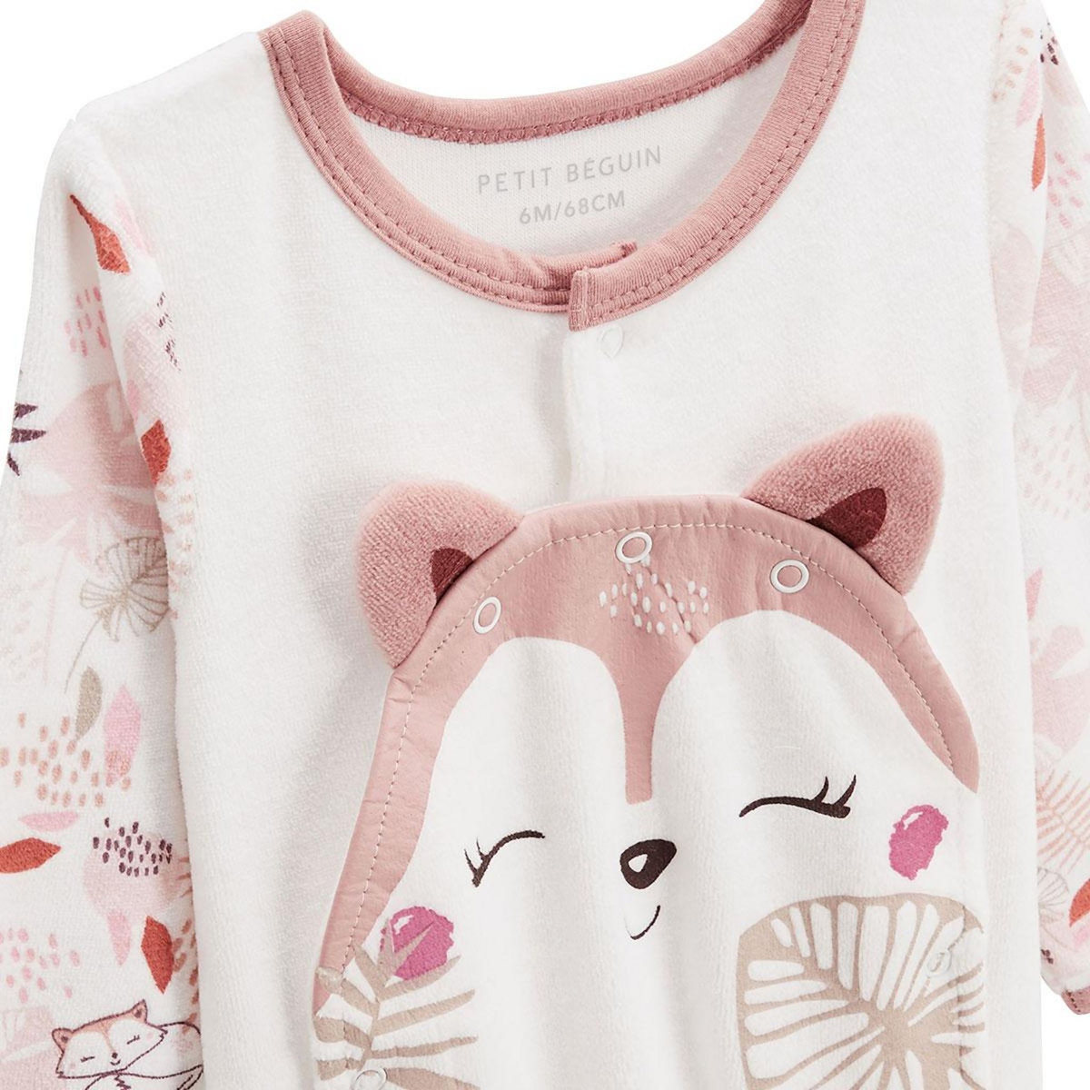 Petit Béguin Pyjama bébé en velours ouverture pont Machu Picchu