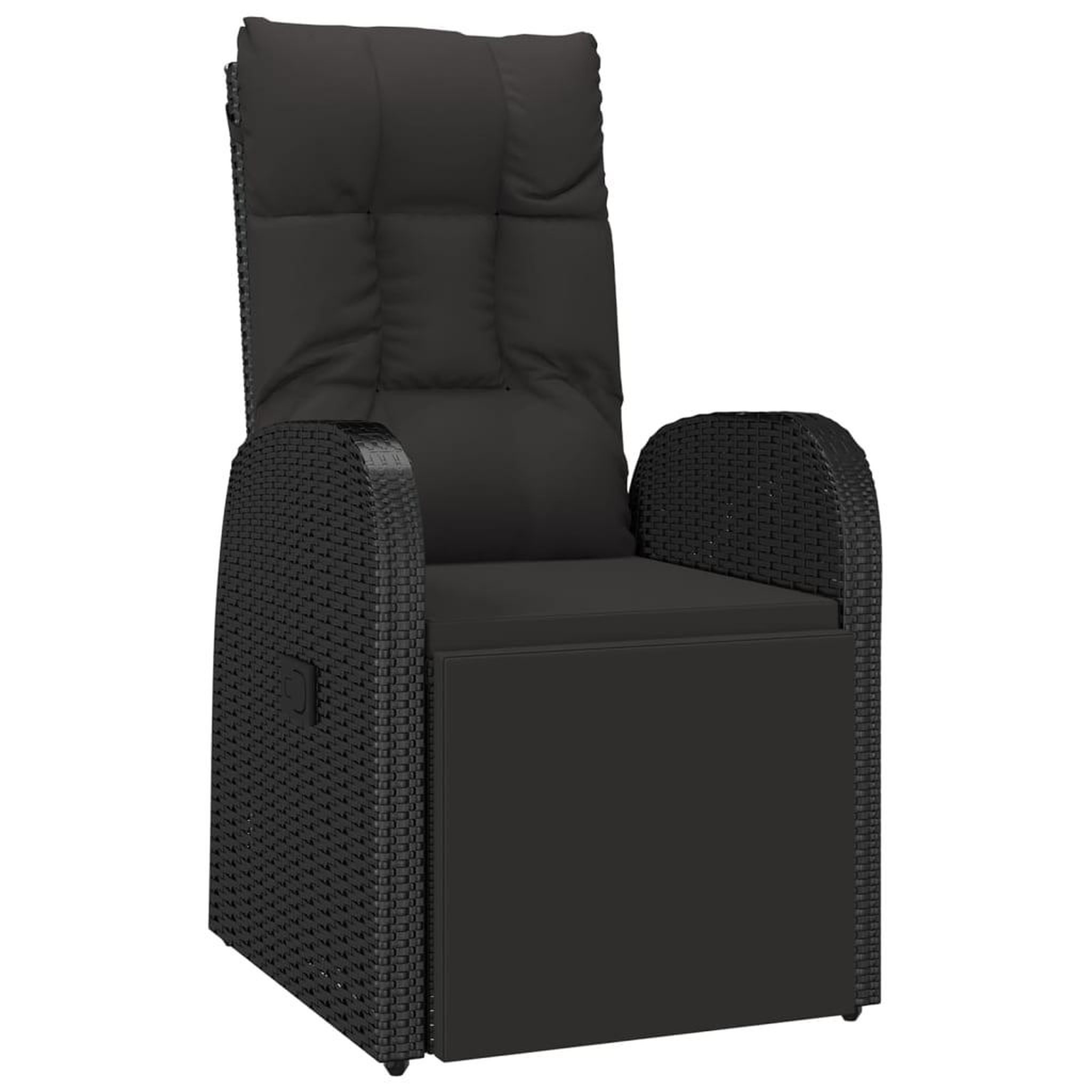 Voir la diapositive 5 : VIDAXL Ensemble a manger de jardin 7 pcs noir poly rotin et acacia