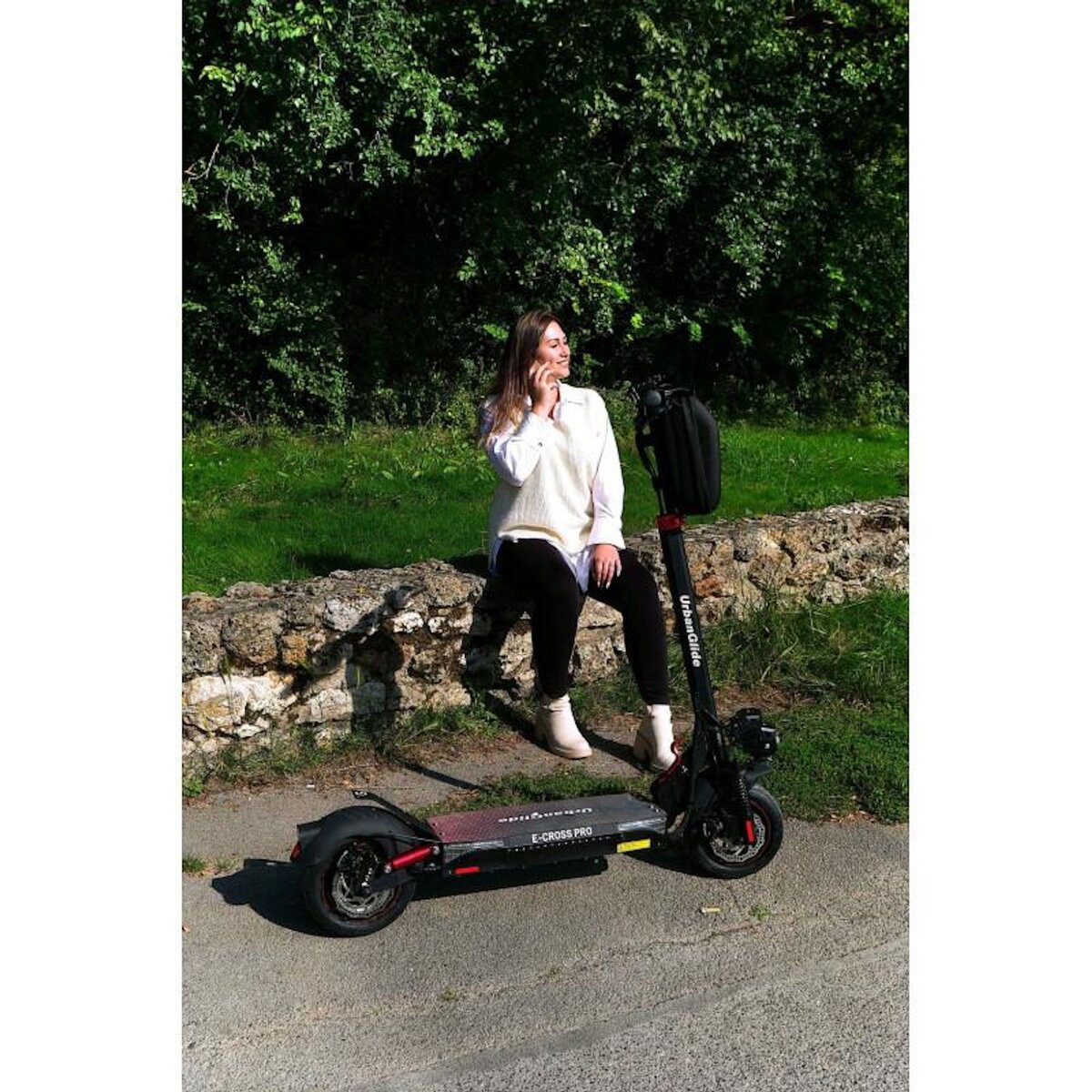 URBANGLIDE URBANGLIDE eCross Pro  – Trottinette Électrique – 50 km d'Autonomie – Tout-Terrain 10  – Suspensions Avant/Arriè