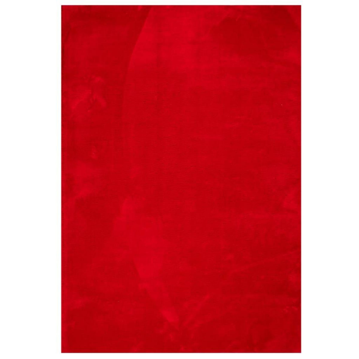 VIDAXL Tapis HUARTE a poils courts doux et lavable rouge 140x200 cm