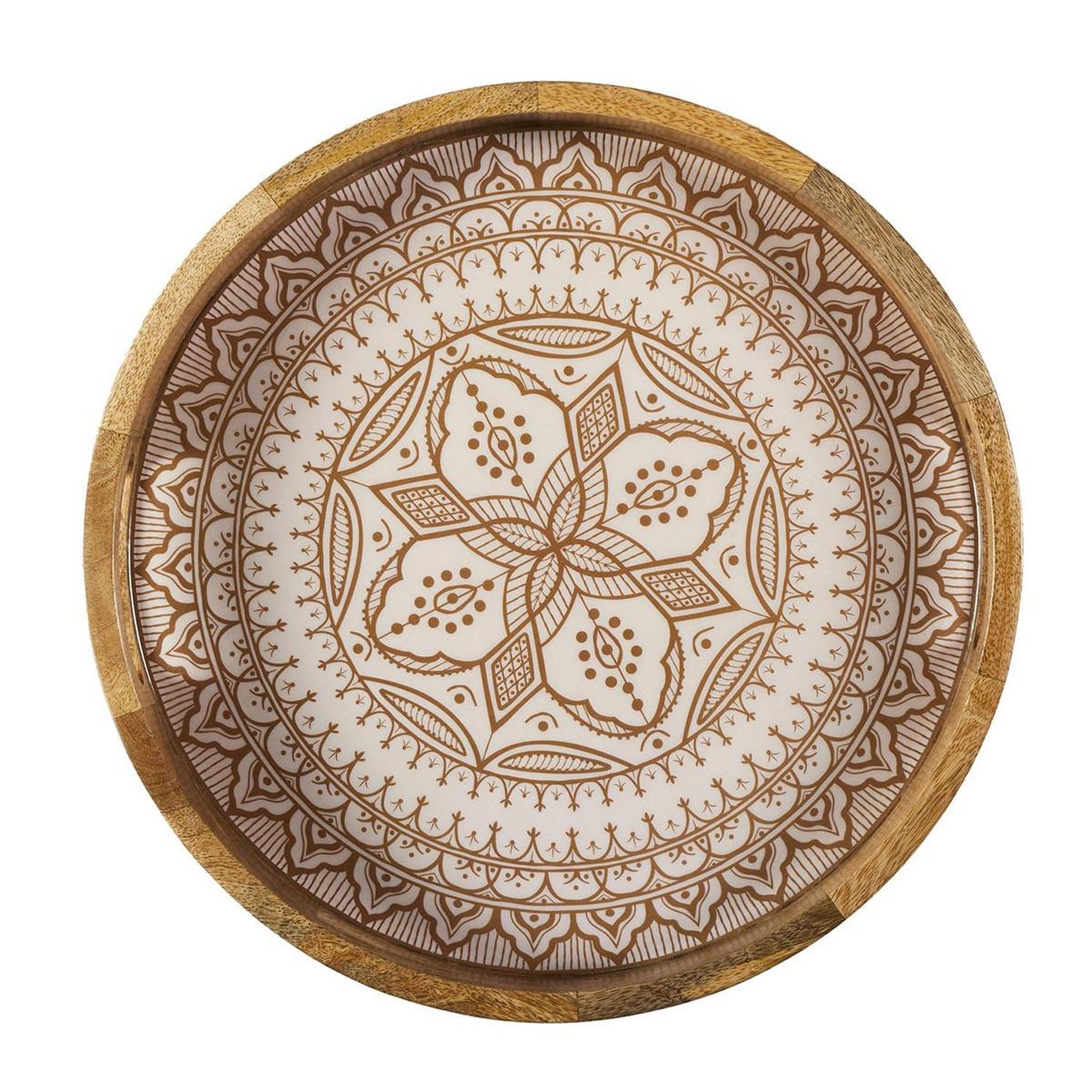 Voir la diapositive 2 : The Home Deco Factory Plateau de service en bois  dune  35cm terracotta