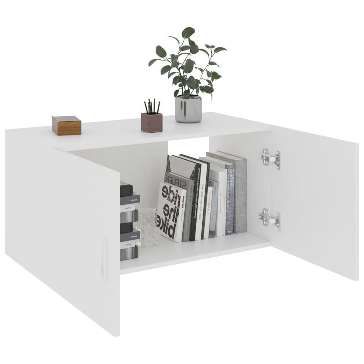 VIDAXL Armoire murale Blanc 80x39x40 cm Bois d'ingenierie