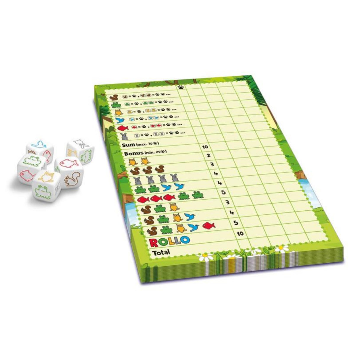 Asmodee ASMODEE Rollo - Yatzee Animals