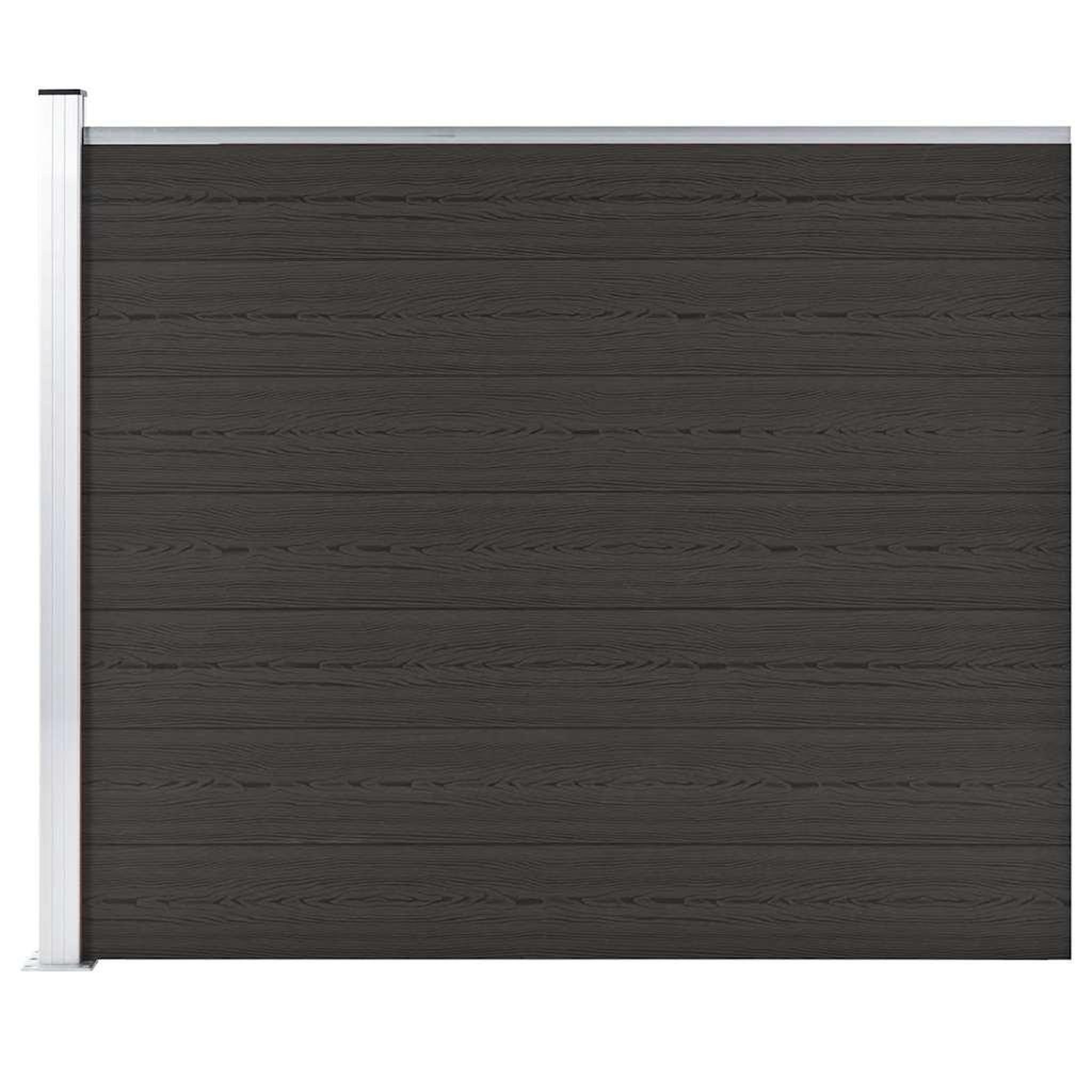 Voir la diapositive 3 : VIDAXL Panneau de cloture WPC 175x146 cm Noir