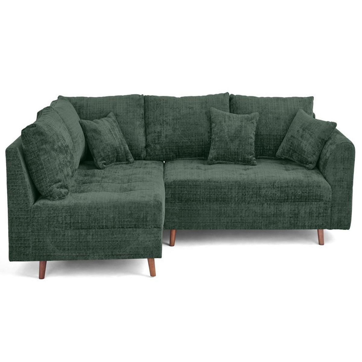 LISA DESIGN Rune - canapé d'angle gauche 4 places en velours texturé