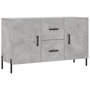 Voir la diapositive 2 : VIDAXL Buffet gris beton 100x36x60 cm bois d'ingenierie